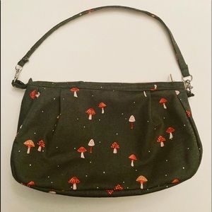 Handmade mushroom shoulder purse/bag